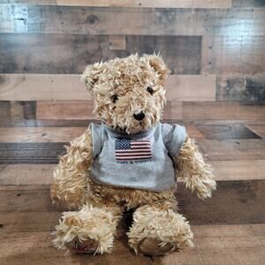 Gund Bear 2000 Stars & Stripes 12" Plush - Hope, Joy, Love, Peace